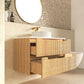 Byron Fluted 900mm Woodland Oak Wall Hung Vanity