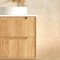 Byron Fluted 600mm Woodland Oak Wall Hung Vanity