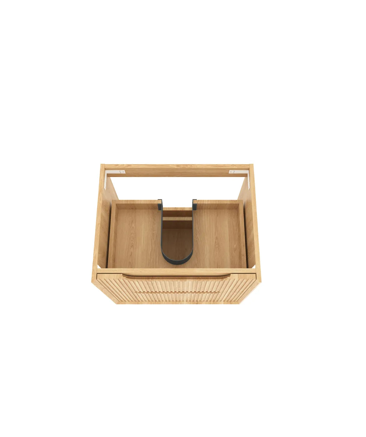 Byron Fluted 600mm Woodland Oak Wall Hung Vanity