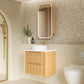 Byron Fluted 600mm Woodland Oak Wall Hung Vanity