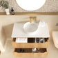 Byron Fluted 750mm Woodland Oak Wall Hung Vanity