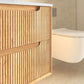 Byron Fluted 1500mm Woodland Oak Wall Hung Vanity