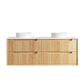 Byron Fluted 1500mm Woodland Oak Wall Hung Vanity