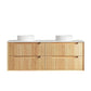 Byron Fluted 1500mm Woodland Oak Wall Hung Vanity