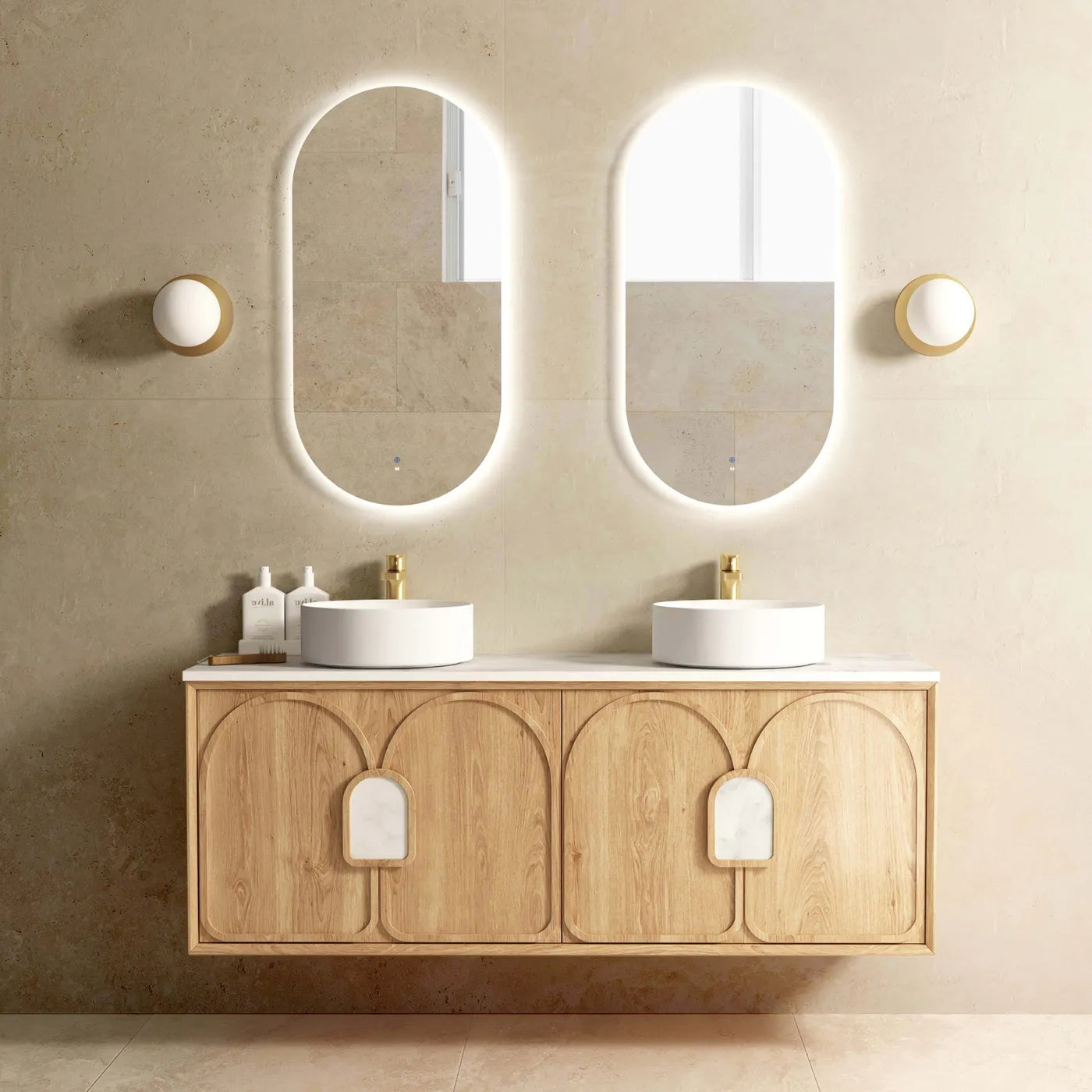 Laguna Mark II 1500mm Woodland Oak Wall Hung Vanity