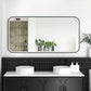 LED Newport 1500(W)x750(H) Black Metal Frame Tuffi Mirror- Install Horizontal or Vertical