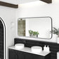 LED Newport 1500(W)x750(H) Black Metal Frame Tuffi Mirror- Install Horizontal or Vertical