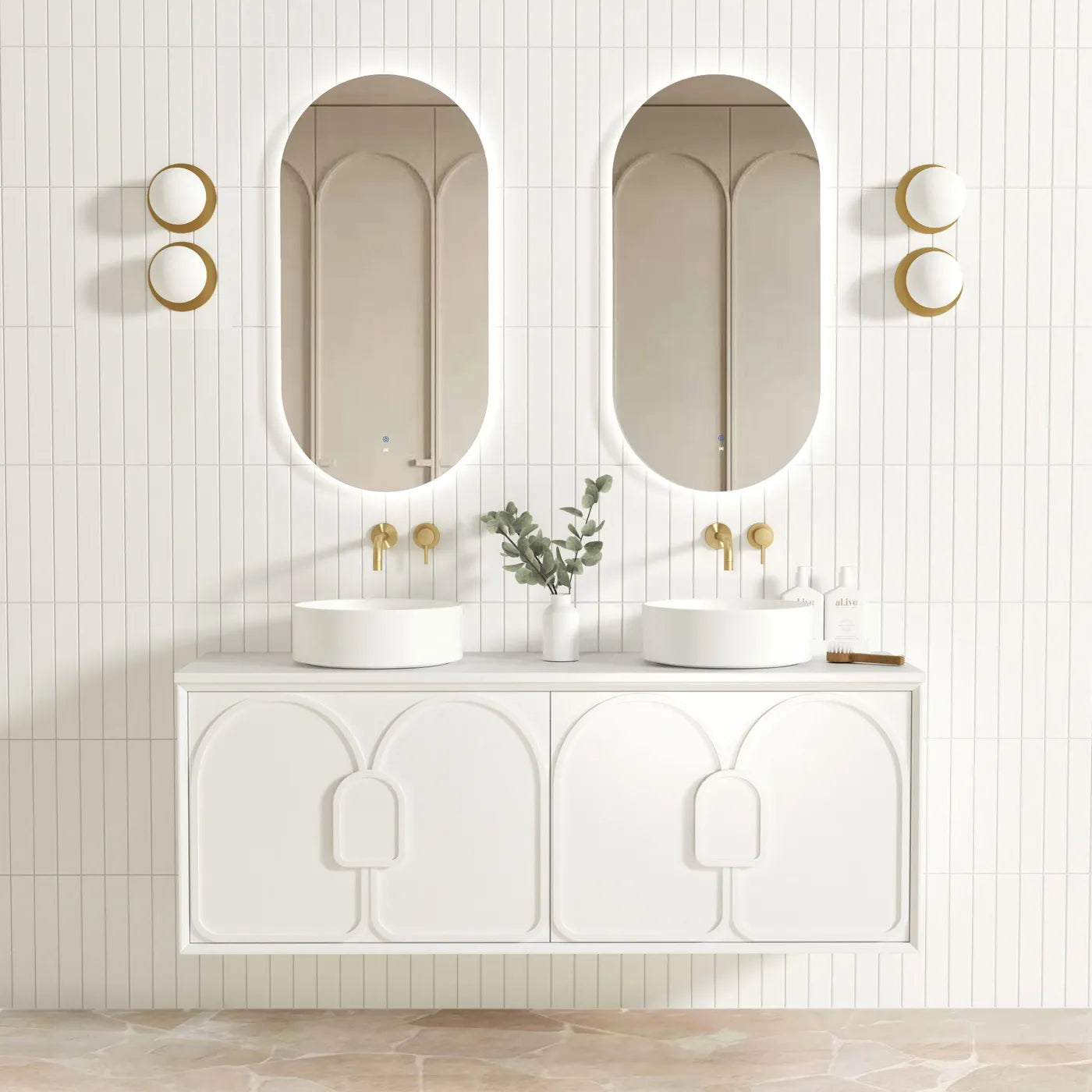 Laguna Mark II 1500mm Matte White Wall Hung Vanity