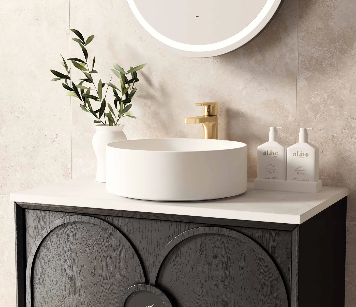 Laguna Mark II 750mm Black Oak Wall Hung Vanity