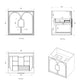 Laguna Mark II 600mm Black Oak Wall Hung Vanity