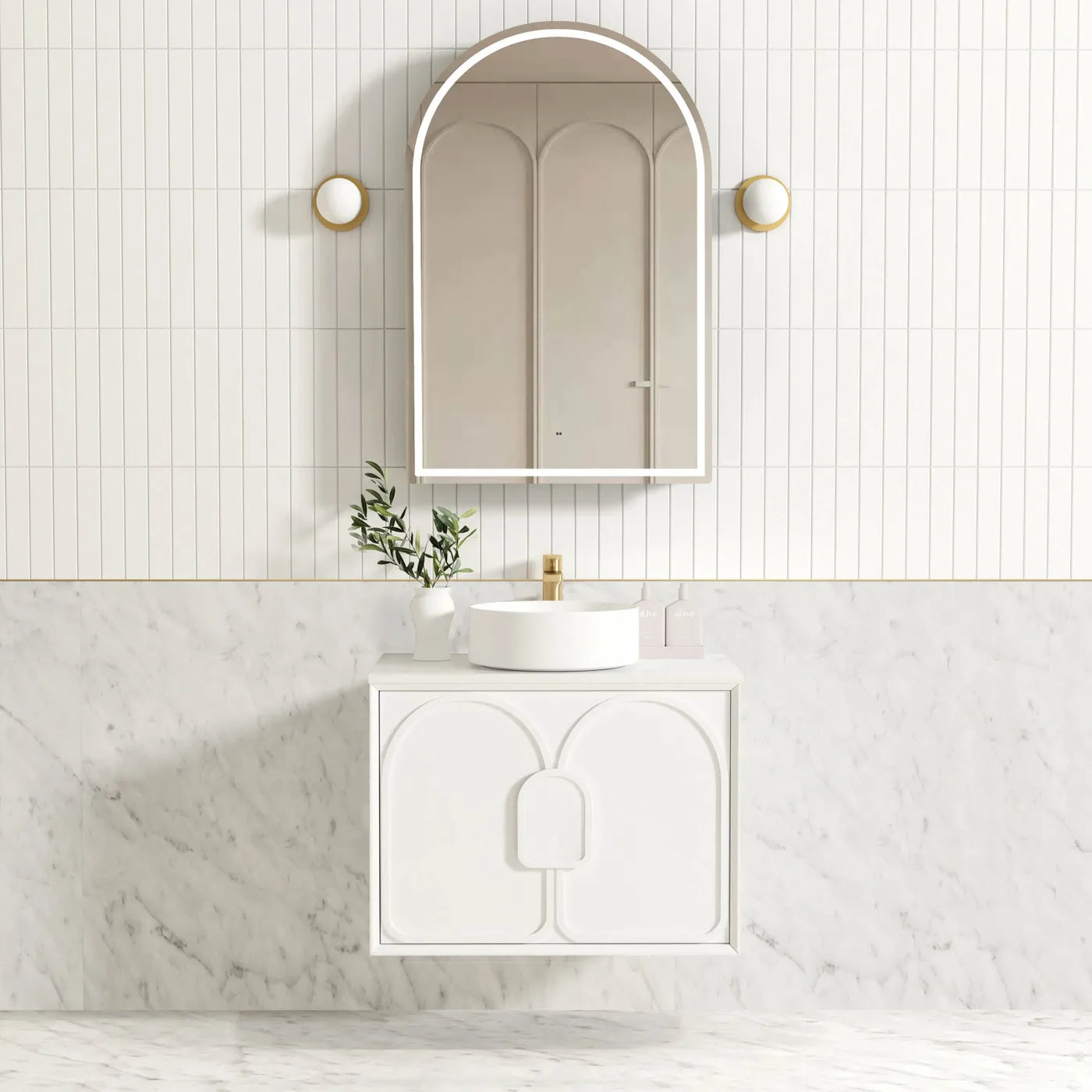 Laguna Mark II 750mm Matte White Wall Hung Vanity