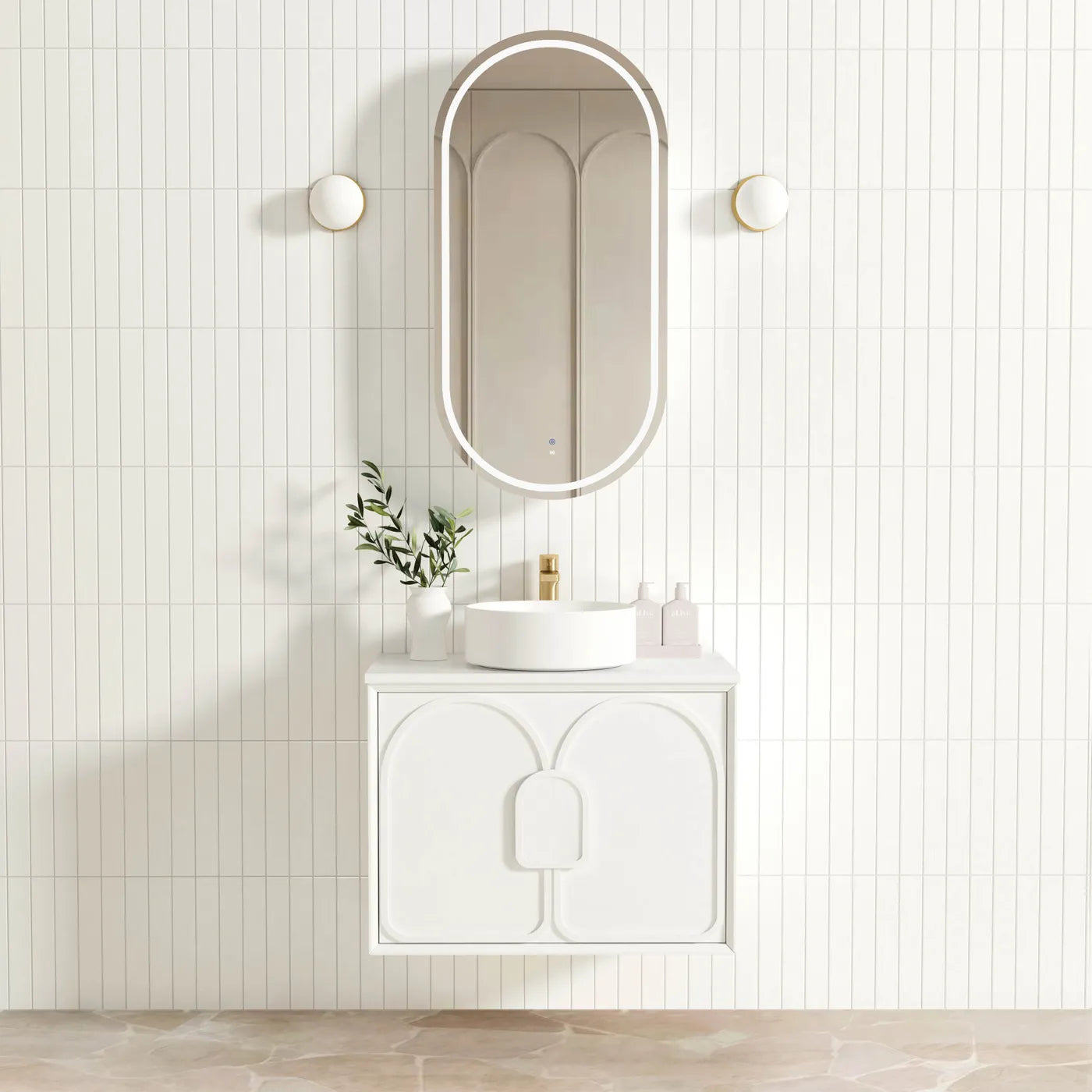 Laguna Mark II 750mm Matte White Wall Hung Vanity