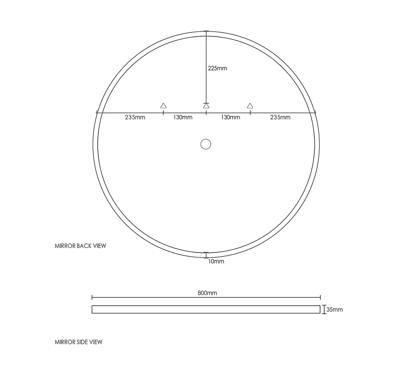 LED Bronte 800mm Mirror Speaker Touch Sensor Old Stock Clearance - Purchased as is - No Warranty
