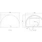 LED Moonlight Archie 1000(H)x1500(W) Frameless Tuffi Mirror