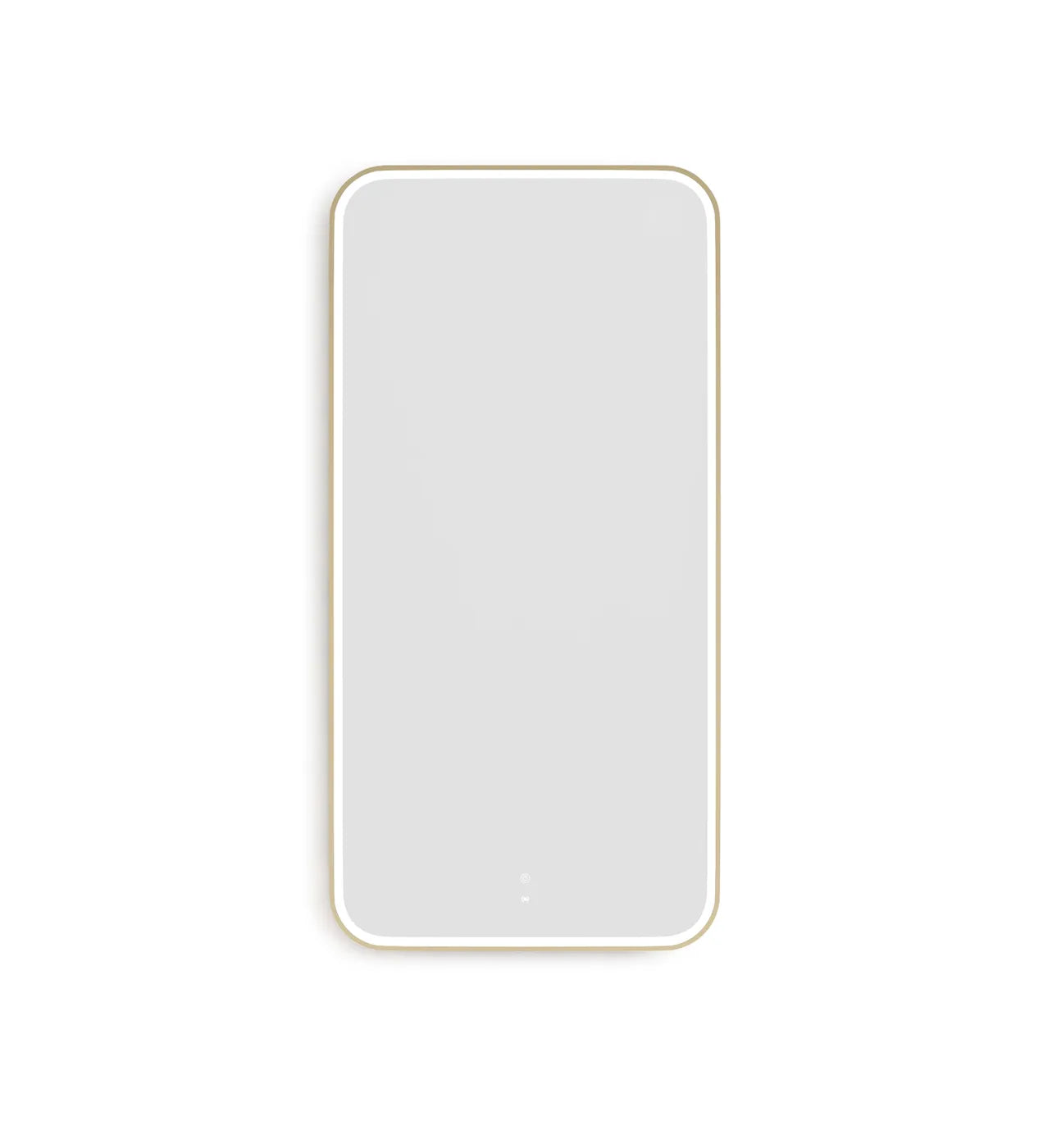 LED Newport 1500(W)x750(H) Gold Metal Frame Mirror- Install Horizontal or Vertical