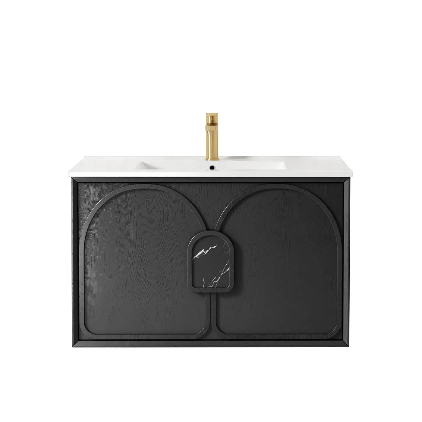 Laguna Mark II 900mm Black Oak Wall Hung Vanity