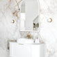 LED Archie 1200(H)x800(W) White Metal Frame Mirror