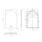 LED Archie 900(H)x600(W) Frameless Tuffi Mirror