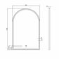 LED Archie 1500(H)x1000(W) Black Metal Frame Mirror