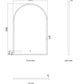 LED Archie 1500(H)x1000(W) Gold Metal Frame Mirror