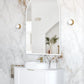 LED Archie 1500(H)x1000(W) White Metal Frame Mirror