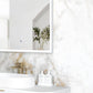 LED Archie 1500(H)x1000(W) White Metal Frame Mirror