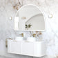 LED Moonlight Archie 1000(H)x1500(W) White Metal Frame Tuffi Mirror