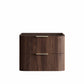 Havana Fluted 750mm Sable Walnut Wall Hung Curve Vanity