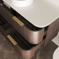 Havana Fluted 1200mm Sable Walnut Wall Hung Curve Vanity