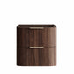 Havana Fluted 600mm Sable Walnut Wall Hung Curve Vanity