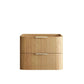 Havana Fluted 750mm Woodland Oak Wall Hung Curve Vanity