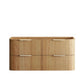 Havana Fluted 1200mm Woodland Oak Wall Hung Curve Vanity