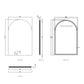 LED Archie 1200(H)x800(W) Frameless Tuffi Mirror