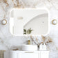 LED Newport 900(H)x600(W) Frameless Back Lit Tuffi Mirror - Install Horizontal or Vertical