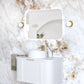 LED Newport 900(H)x600(W) Frameless Back Lit Tuffi Mirror - Install Horizontal or Vertical