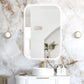 LED Newport 900(H)x600(W) Frameless Back Lit Tuffi Mirror - Install Horizontal or Vertical