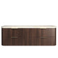 Havana Fluted 1800mm Sable Walnut Wall Hung Curve Vanity