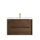 Byron 900mm Sable Walnut Wall Hung Vanity