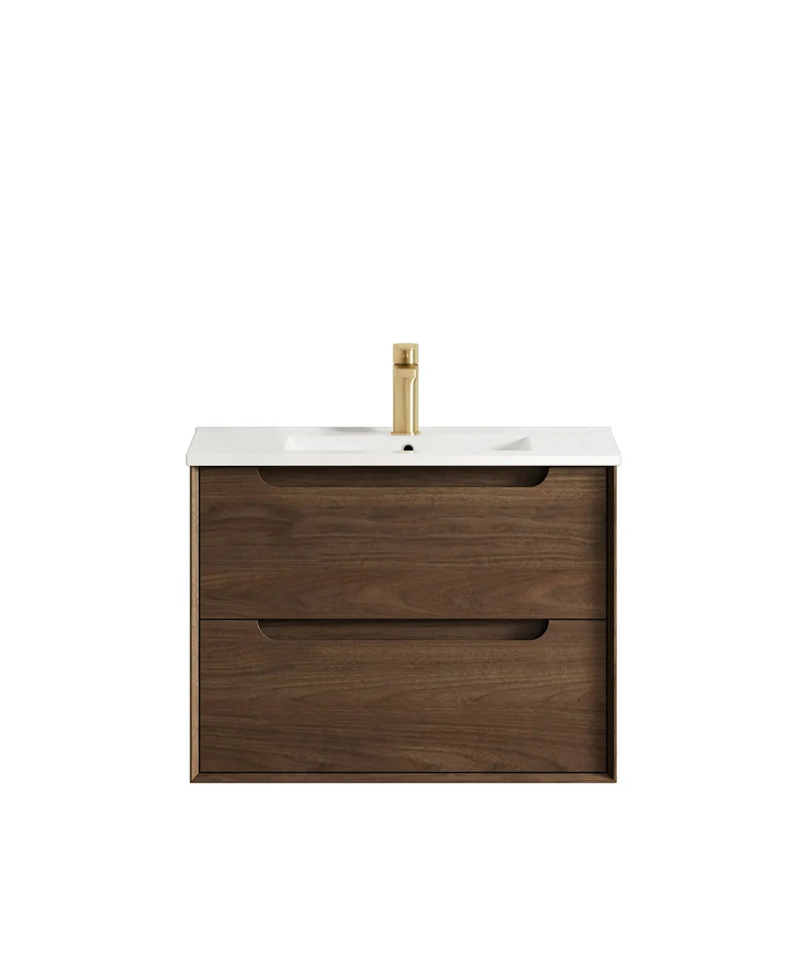 Byron 750mm Sable Walnut Wall Hung Vanity