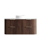 Havana Fluted 1200mm Sable Walnut Wall Hung Curve Vanity