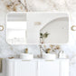 LED Newport 1500(W)x750(H) Frameless Back Lit Tuffi Mirror - Install Horizontal or Vertical