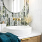 Bondi 750mm Natural Oak Wall Hung Curve Vanity (12TH & NTH Only)