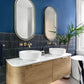 Bondi 1500mm Natural Oak Wall Hung Curve Vanity