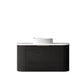 Bondi 900mm Black Oak Wall Hung Curve Vanity