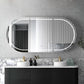 Bondi 1800mm Black Oak Wall Hung Curve Vanity