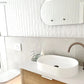 Bondi 1200mm Natural Oak Wall Hung Curve Vanity