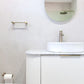 Bondi 1500mm Satin White Fluted Wall Hung Curve Vanity