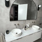 Bondi 1800mm Satin White Fluted Wall Hung Curve Vanity