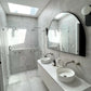 Bondi 1800mm Satin White Fluted Wall Hung Curve Vanity