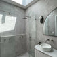 Bondi 1800mm Satin White Fluted Wall Hung Curve Vanity